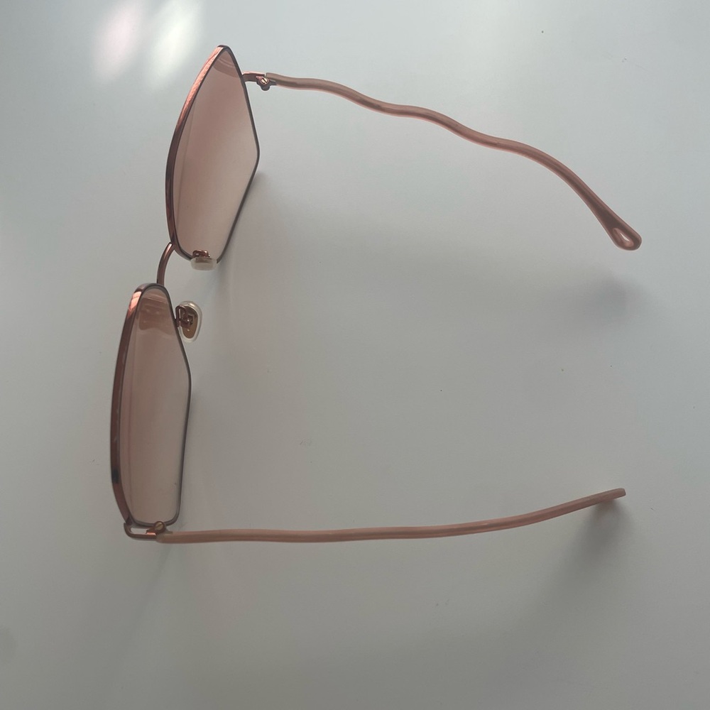 Chloé Pink Gradient Oversized Square Sunglasses - Picture 3 of 10